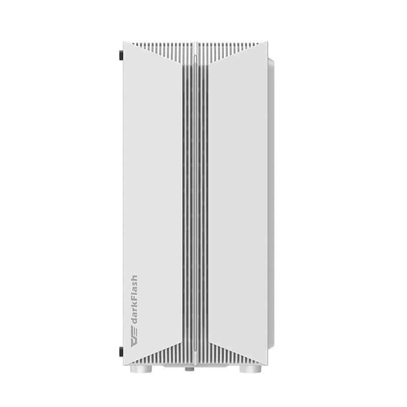 Darkflash DK151 LED θήκη υπολογιστή + 3 ανεμιστήρες RGB λευκή - Image 3