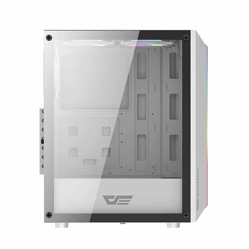 Darkflash DK151 LED θήκη υπολογιστή + 3 ανεμιστήρες RGB λευκή - Image 6