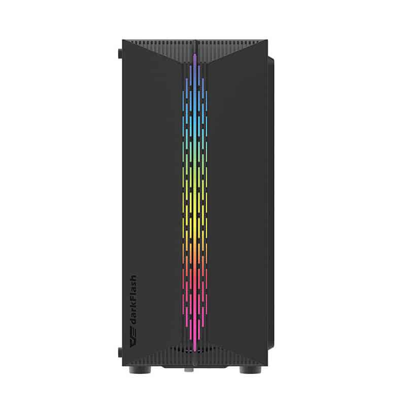 Darkflash DK151 LED θήκη υπολογιστή + 3 ανεμιστήρες RGB μαύρη - Image 6
