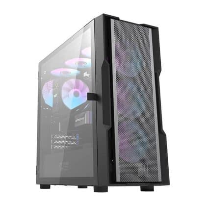 Darkflash DK431 Mesh θήκη υπολογιστή + 4 ανεμιστήρες ARGB μαύρη