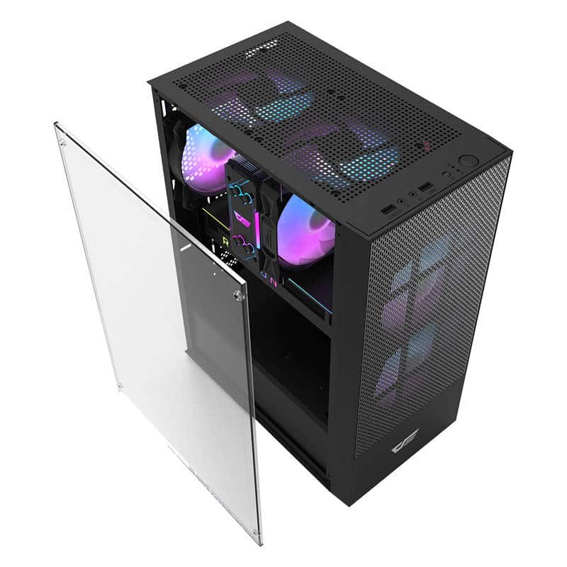 Darkflash A290 θήκη υπολογιστή + 3 ανεμιστήρες μαύρη - Image 3