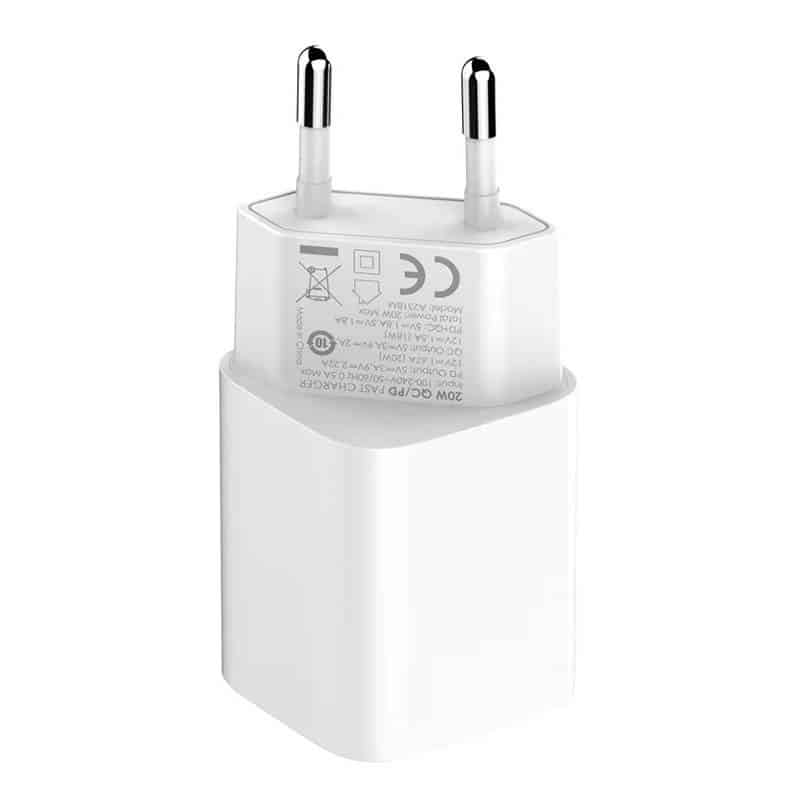 Φορτιστής τοίχου LDNIO A2318M USB, USB-C + Καλώδιο USB-C - Lightning - Image 3