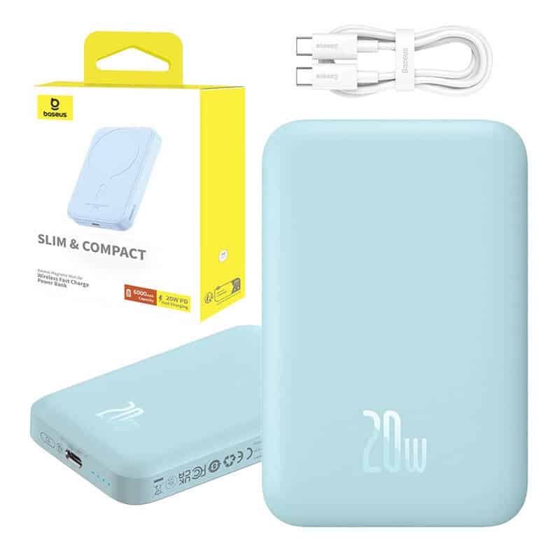 Powerbank mini Baseus 6000 mAh 20W (μπλε) - Image 12