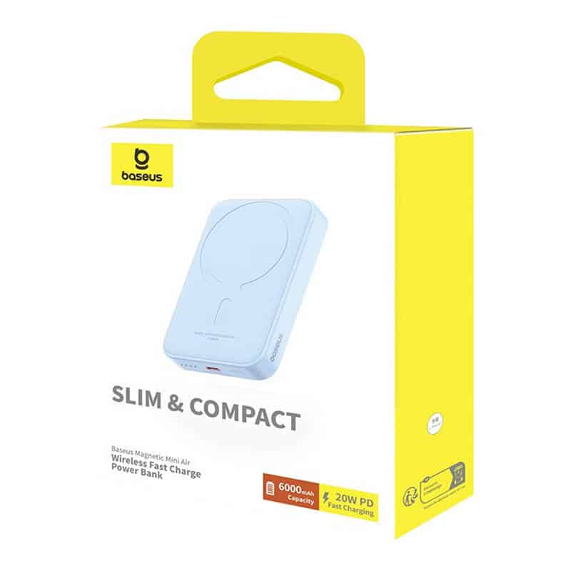 Powerbank mini Baseus 6000 mAh 20W (μπλε) - Image 10