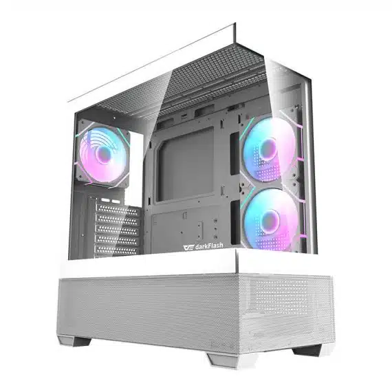 Darkflash Κουτί Υπολογιστή DS900 AIR με 6 ανεμιστήρες ARGB Λευκό