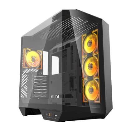 Darkflash DY470 θήκη υπολογιστή + 4 ανεμιστήρες μαύρο