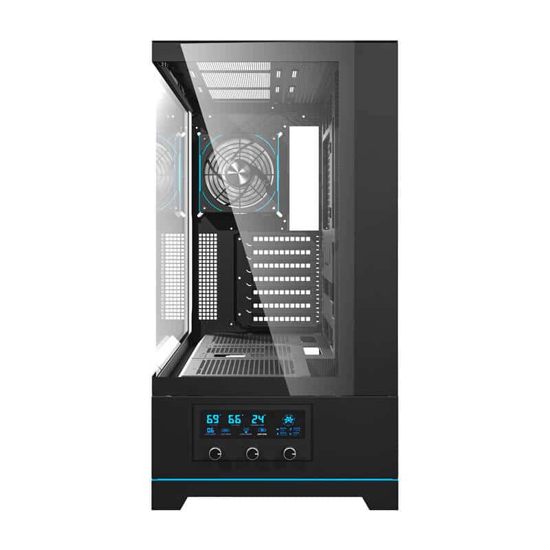 Darkflash DY451 PRO κουτί υπολογιστή + 1 ανεμιστήρας μαύρο - Image 3