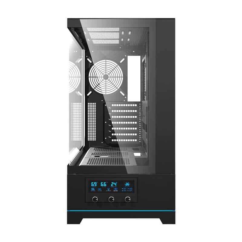 Darkflash DY451 κουτί υπολογιστή χωρίς ανεμιστήρες μαύρο - Image 2