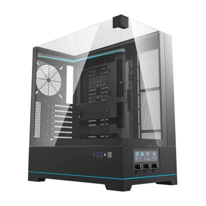 Darkflash DY450 θήκη υπολογιστή χωρίς ανεμιστήρες μαύρο