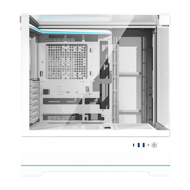 Darkflash DY450 θήκη υπολογιστή χωρίς ανεμιστήρες λευκό - Image 2