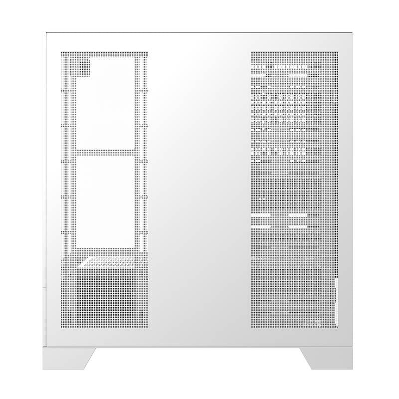 Darkflash DY450 θήκη υπολογιστή χωρίς ανεμιστήρες λευκό - Image 3