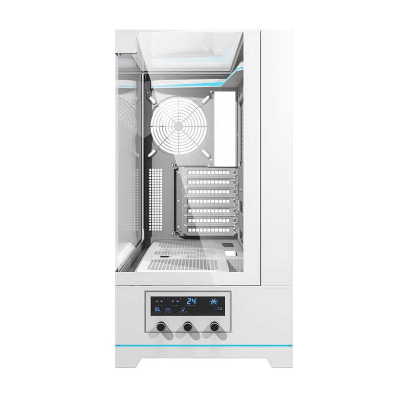 Darkflash DY450 θήκη υπολογιστή χωρίς ανεμιστήρες λευκό - Image 5