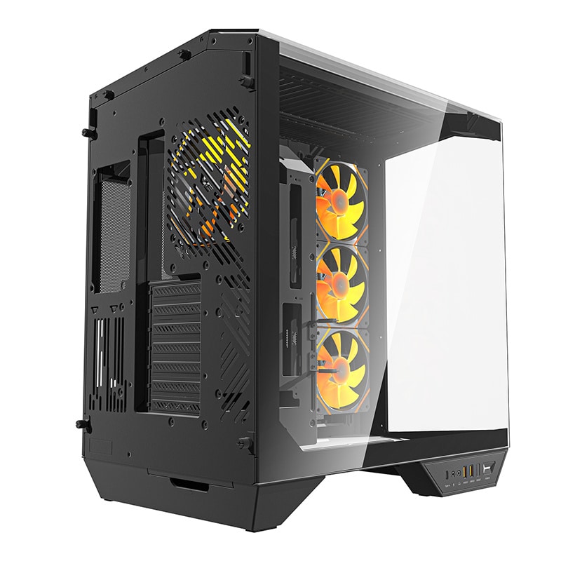 Darkflash DY470 θήκη υπολογιστή + 4 ανεμιστήρες + στήριγμα GPU μαύρο - Image 3