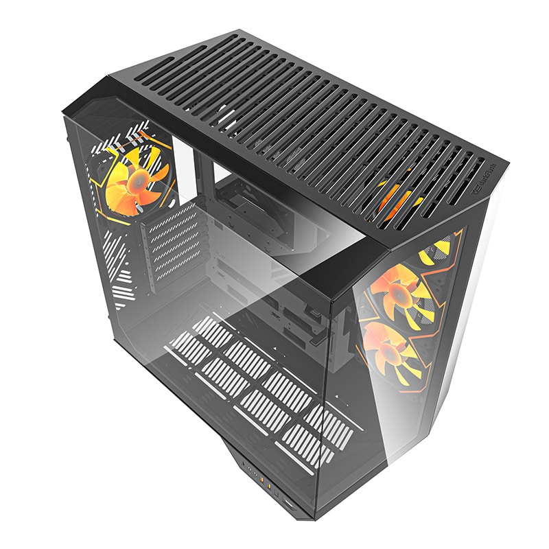 Darkflash DY470 θήκη υπολογιστή + 4 ανεμιστήρες + στήριγμα GPU μαύρο - Image 4