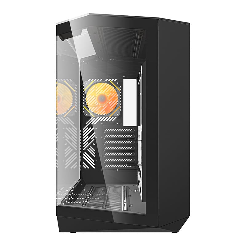 Darkflash DY470 θήκη υπολογιστή + 4 ανεμιστήρες + στήριγμα GPU μαύρο - Image 5