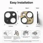 Ringke - Camera Styling - iPhone 15 / iPhone 15 Plus - Black - Image 7