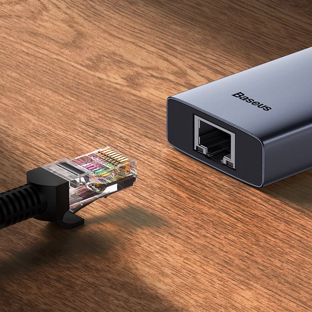Baseus - Docking Station UltraJoy (B00052807813-00) - Type-C to HDMI, 3xUSB, Type-C, RJ45, 4K@60Hz - Space Grey - Image 4