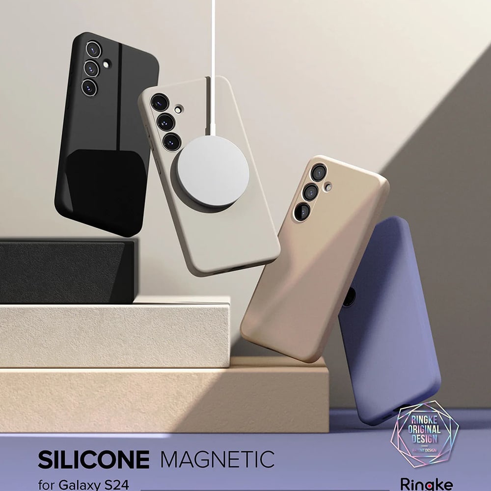 Ringke Silicone Magnetic MagSafe - θήκη για Samsung Galaxy S24 - Μαύρο - Image 6