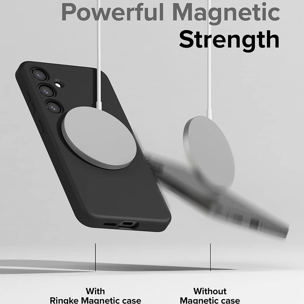 Ringke Silicone Magnetic MagSafe - θήκη για Samsung Galaxy S24 - Μαύρο - Image 4