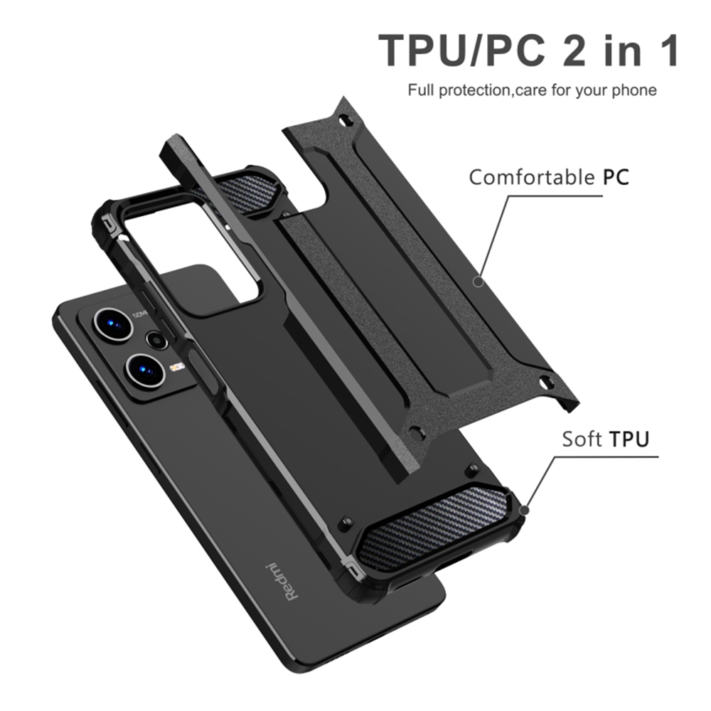 Techsuit Hybrid Armor - θήκη για Xiaomi Redmi 13C - Μαύρο - Image 5