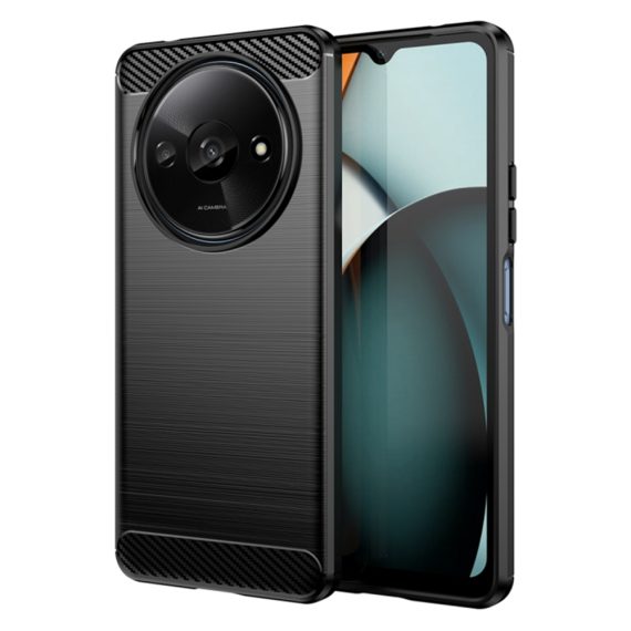 Techsuit Carbon Silicone - θήκη για Xiaomi Redmi A3 - Μαύρο