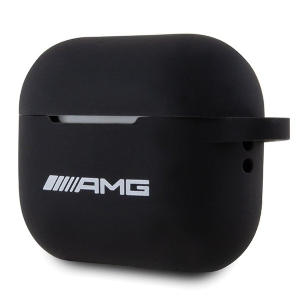 AMG AMAP2RBK AirPods Pro 2 (2022/2023) cover Σιλικόνη Λευκό Λογότυπο Μαύρο - Image 3