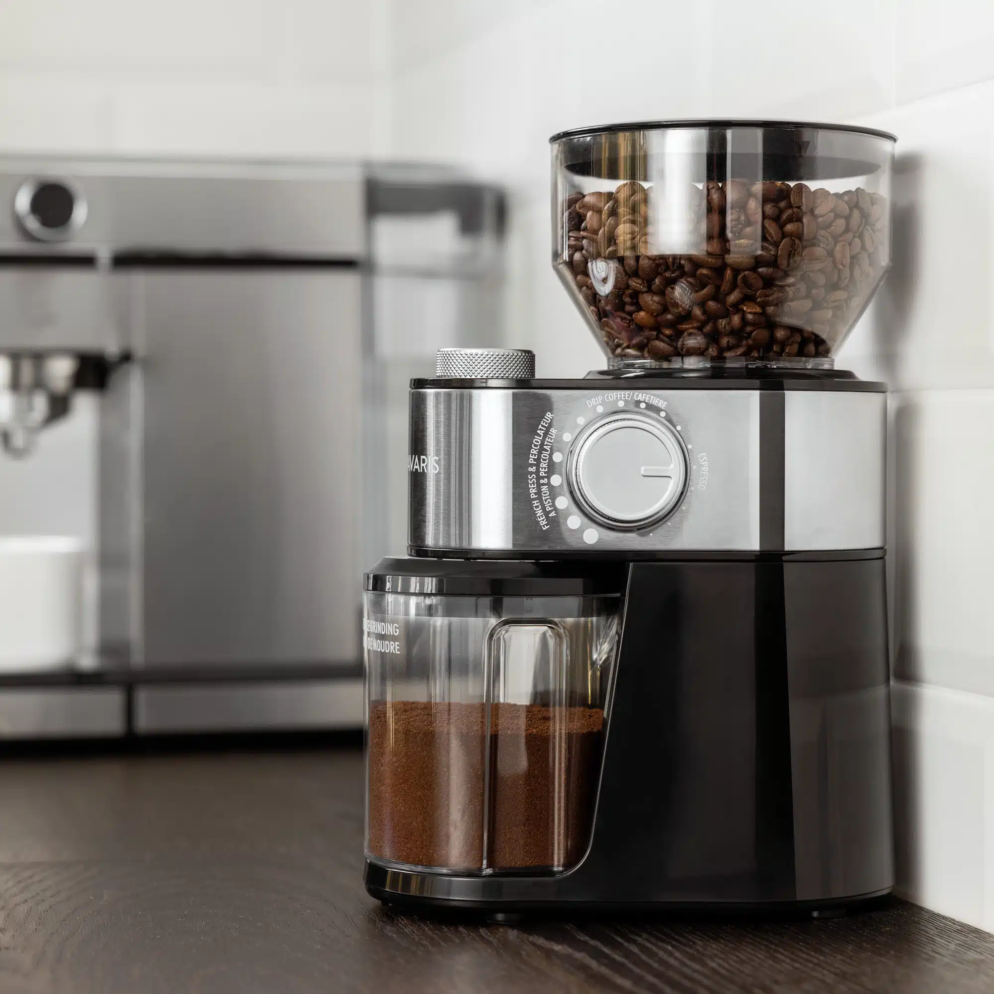 Ηλεκτρικός Μύλος Καφέ - Ασημί Βουρτσισμένο Ανοξείδωτο Ατσάλι - Image 4