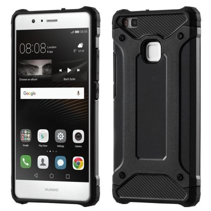 Techsuit Hybrid Armor - Huawei P9 lite - Μαύρο