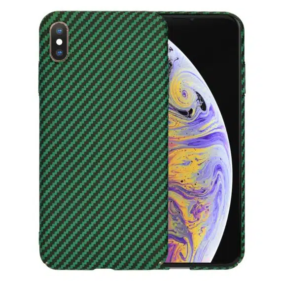 Techsuit Carbonite FiberShell - θήκη για Apple iPhone XS Max - Πράσινο