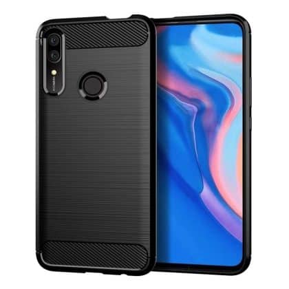 Techsuit Carbon Silicone - θήκη για Huawei P Smart Z - Μαύρο