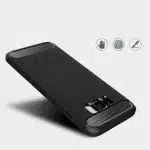 Techsuit Carbon Silicone - θήκη για Samsung Galaxy S8+ - Μαύρο - Image 4