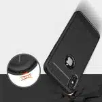 Techsuit Carbon Silicone - θήκη για Apple iPhone X / XS - Μαύρο - Image 4