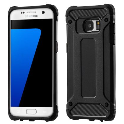 Techsuit Hybrid Armor - θήκη για Samsung Galaxy S7 edge - Μαύρο