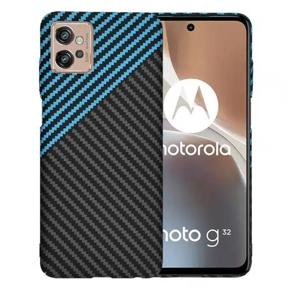 Techsuit Carbonite FiberShell - θήκη για Motorola Moto G32 - Μπλε