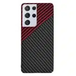 Techsuit Carbonite FiberShell - θήκη για Samsung Galaxy S21 Ultra 5G - Κόκκινο - Image 3