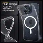 Techsuit SparkleSkin MagSafe Series - θήκη για Samsung Galaxy S23 Ultra - Διάφανο - Image 2