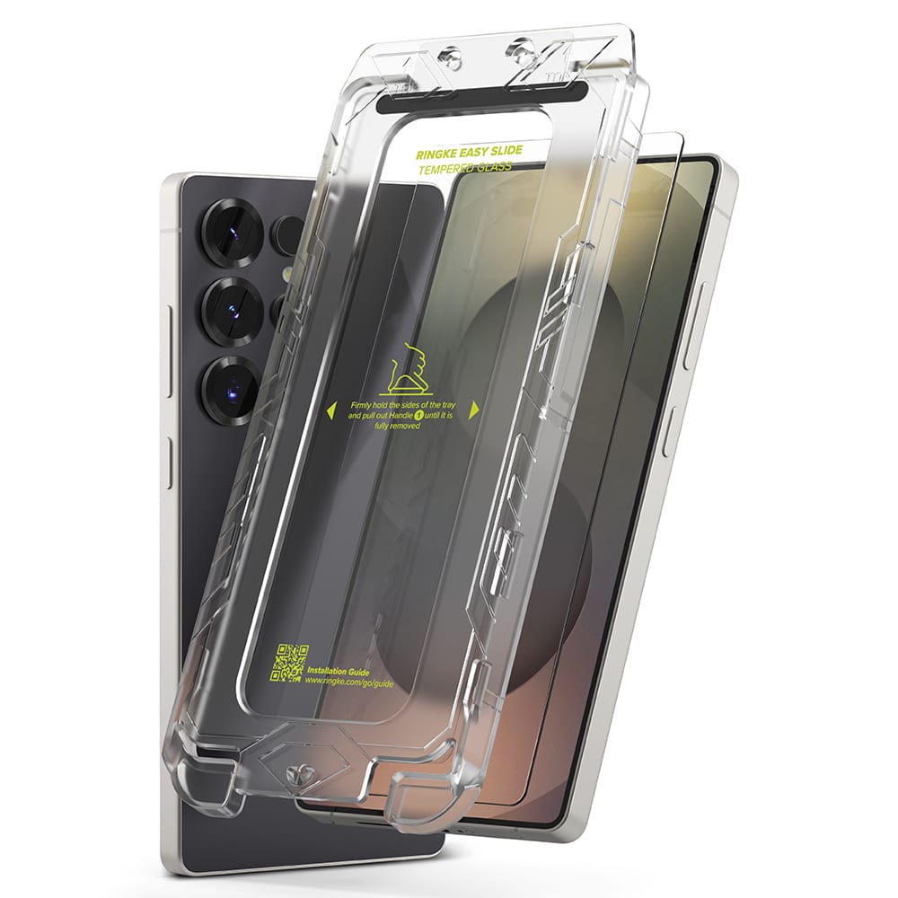 Ringke - Easy Slide Tempered Glass (2 pack) - Samsung Galaxy S25 Ultra - Clear - Image 2
