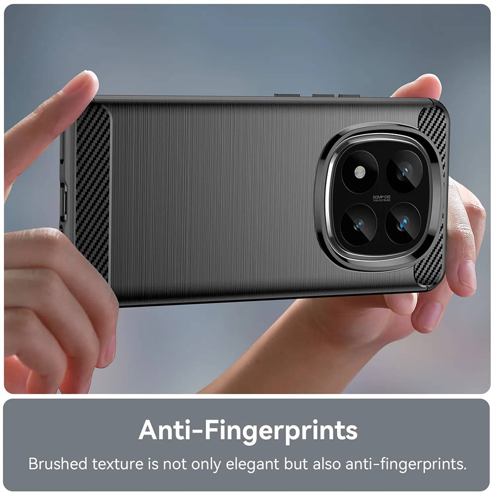 Techsuit Carbon Silicone - θήκη για Xiaomi Poco F7 Pro - Μαύρο - Image 4