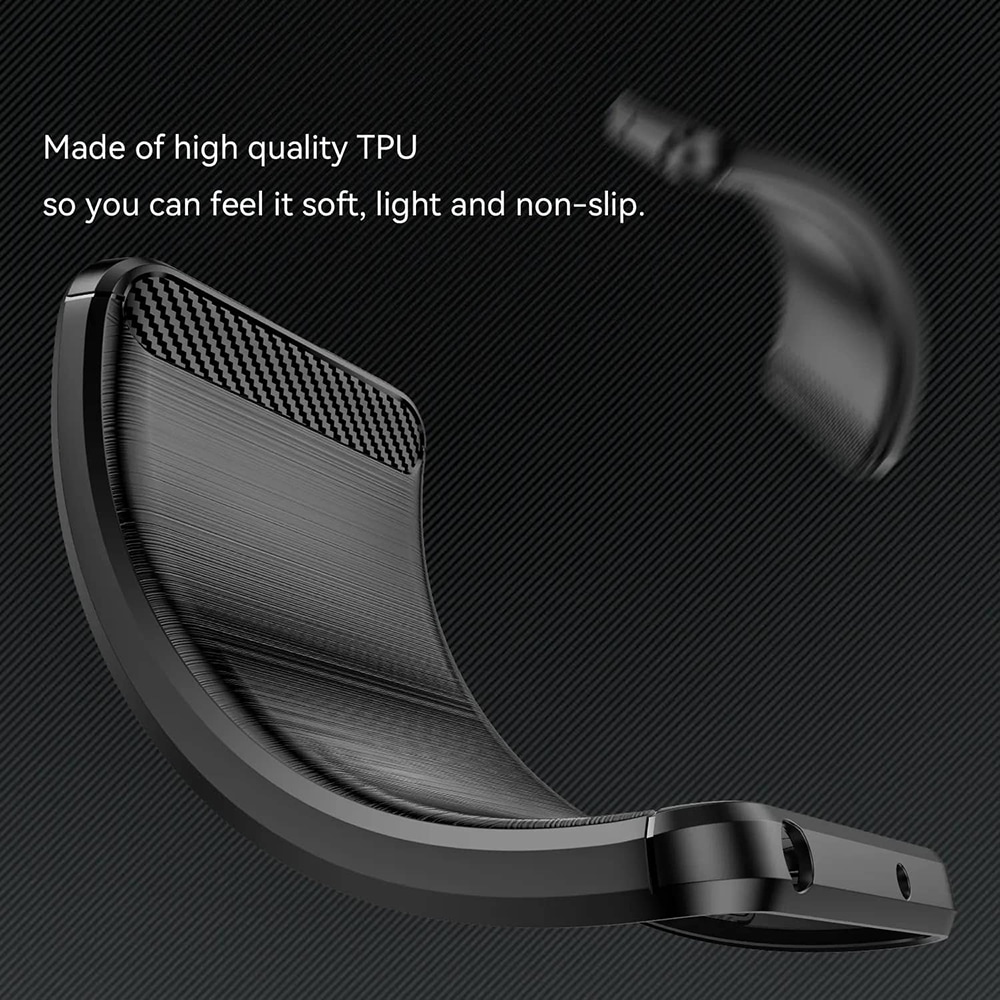 Techsuit Carbon Silicone - θήκη για Xiaomi Poco F7 Pro - Μαύρο - Image 2