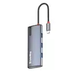 ColorWay - Σταθμός Σύνδεσης (CW-HUB01) - 3x USB, Type-C, HDMI 4K HD, PD 100W, 5Gps, Plug&Play, με Ενσωματωμένο Δείκτη - Ασημί - Image 2