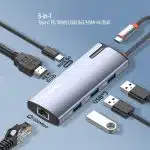 ColorWay - Docking Station (CW-HUB02) - 3x USB, Type-C, HDMI 4K HD, RJ45, PD 100W, 5Gps, Ethernet 1 GbE, 5A, Ένδειξη - Ασημί - Image 10