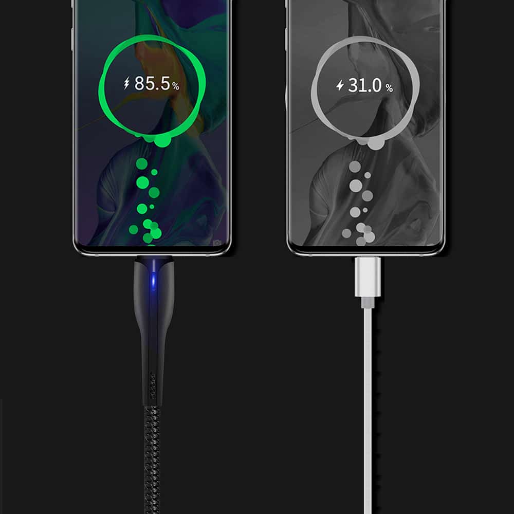 ColorWay - Καλώδιο Δεδομένων (CW-CBUC034-BK) - USB σε Type-C, για Συγχρονισμό & Φόρτιση, με ένδειξη LED, 2.4A, 480Mbps, 1m - Μαύρο - Image 6