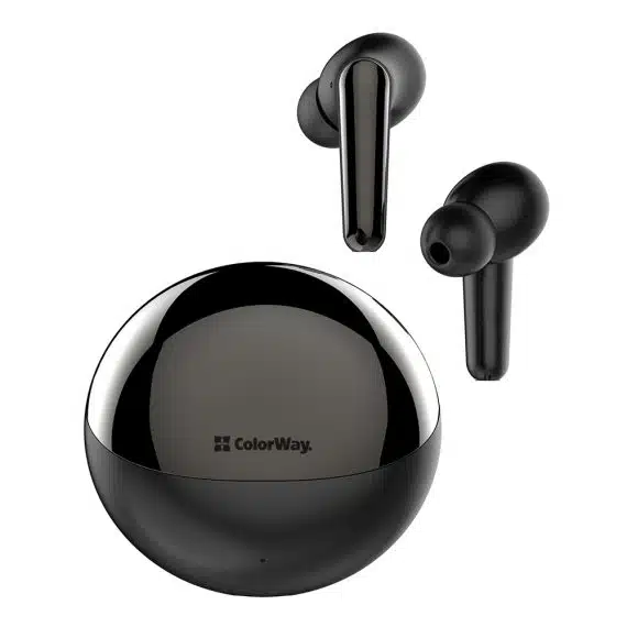 ColorWay - Ασύρματα Ακουστικά Earbuds TWS-3 (CW-TWS3BK) - με Έλεγχο Αφής, Ενσωματωμένο Μικρόφωνο, Bluetooth 5.3, 350mAh, IPX4 - Μαύρο