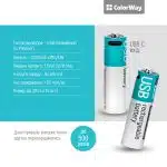 ColorWay - Επαναφορτιζόμενη Μπαταρία (CW-UBAA-10) - 2x AA Type-C, 2200mAh, 1.5V, για Αξεσουάρ Υπολογιστή/Κάμερες, Li-Polymer - Γκρι - Image 3