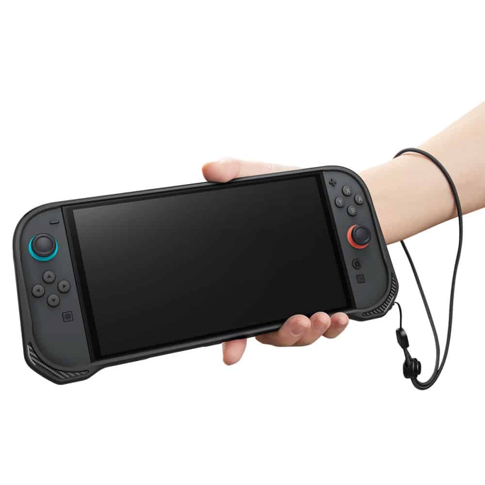 Spigen - Προστατευτική Θήκη Rugged Armor - για Nintendo Switch 2, με Ρυθμιζόμενο Λουράκι, Εργονομικός Σχεδιασμός - Μαύρο Ματ - Image 6