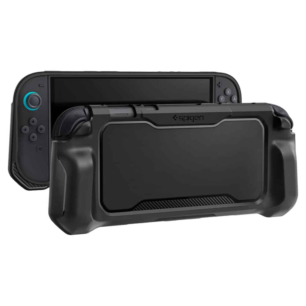 Spigen - Προστατευτική Θήκη Rugged Armor - για Nintendo Switch 2, με Ρυθμιζόμενο Λουράκι, Εργονομικός Σχεδιασμός - Μαύρο Ματ - Image 2