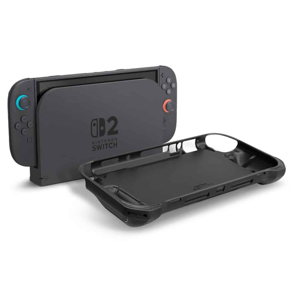 Spigen - Προστατευτική Θήκη Rugged Armor - για Nintendo Switch 2, με Ρυθμιζόμενο Λουράκι, Εργονομικός Σχεδιασμός - Μαύρο Ματ - Image 4