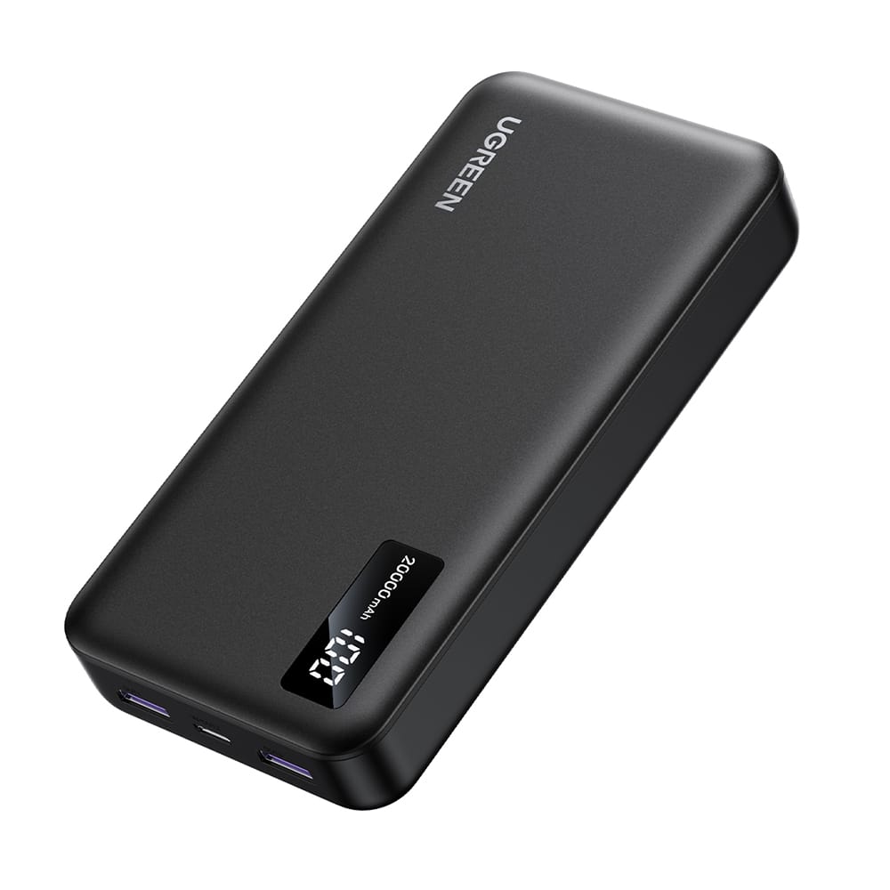 Ugreen - Power Bank PB312 (25683) - Γρήγορη Φόρτιση, Ψηφιακή Οθόνη, 20000mAh, 2x USB, 2x Type-C, 22.5W, PD3.0, 5V/3A - Μαύρο - Image 4