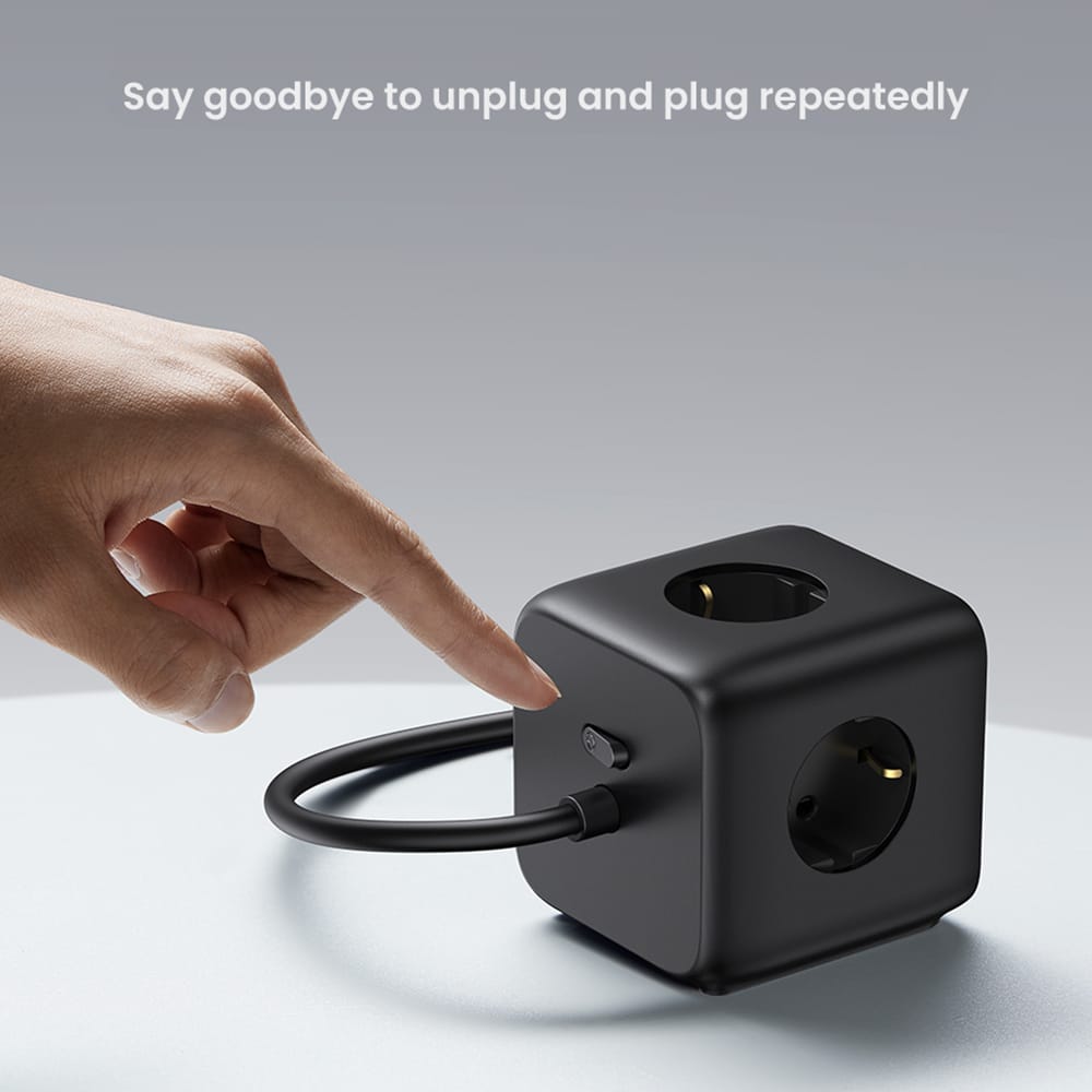Ugreen - Φορτιστής Τοίχου DigiNest Cube 7in1 CD268 (60113) - GaN, Γρήγορη Φόρτιση, 2x USB-C, 2x USB, 3x AC, 2990W, 13A, PD65W - Μαύρο - Image 6