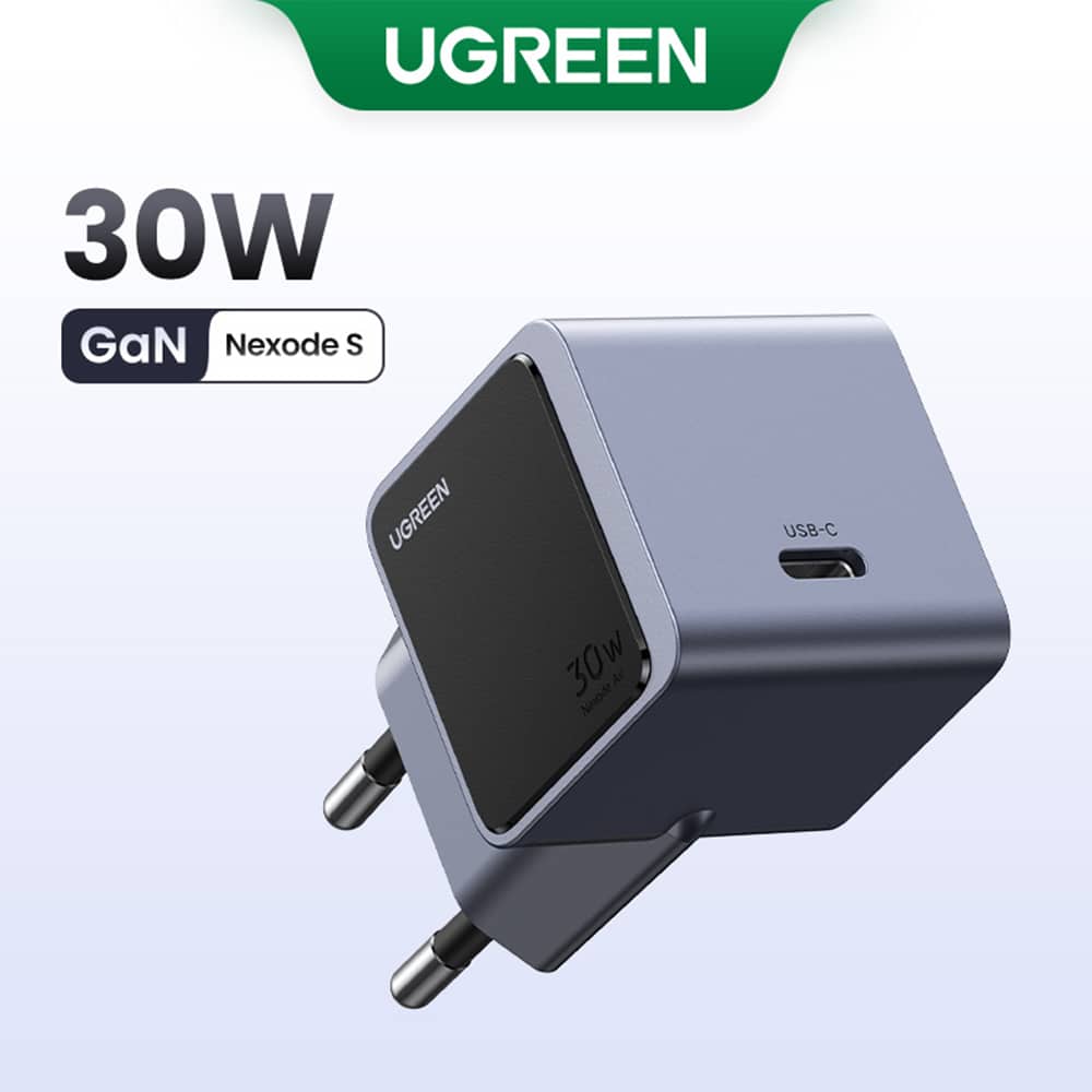Ugreen - Φορτιστής Τοίχου Nexode S X503 (35041) - Type-C, GaN, Γρήγορη Φόρτιση, 30W, 3A, PD3.0, QC4.0+ - Γκρι - Image 4